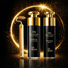 將圖片載入圖庫檢視器 DR. BAUER 【黃金胜肽套裝】精華 + 眼霜 + 美顏棒 1 set