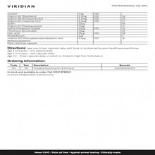 將圖片載入圖庫檢視器 Viridian Viridikid 兒童綜合維他命 植物膠囊 1 bottle