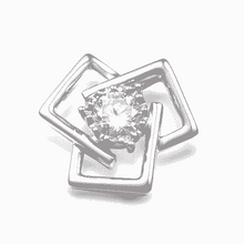 將圖片載入圖庫檢視器 KE GROUP 18K白金吊咀(P1541-CR-18W) 1pc