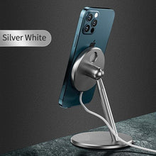 將圖片載入圖庫檢視器 ALOK P26S 鋁合金iPhone Magsafe充電器手機支架適用於iPhone 12 / 12 Pro Max 銀色 1pc