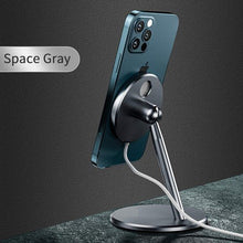 將圖片載入圖庫檢視器 ALOK P26G 鋁合金iPhone Magsafe充電器手機支架適用於iPhone 12 / 12 Pro Max 灰色 1pc
