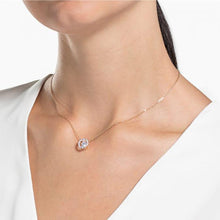 將圖片載入圖庫檢視器 Swarovski 施華洛世奇 閃亮舞團項鍊白色鍍玫瑰金色 5272364 1pc
