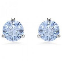 將圖片載入圖庫檢視器 Swarovski 施華洛世奇 SWAROVSKI施華洛世奇 Solitaire 圓形切割彩色耳環 5717573 藍色 1對
