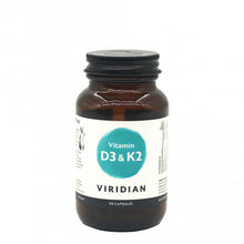 將圖片載入圖庫檢視器 Viridian 維他命D3與K2 植物膠囊 1 bottle
