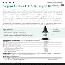 將圖片載入圖庫檢視器 Viridian 純素Omega-3藻油（含DHA與EPA） 1 bottle
