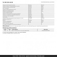 將圖片載入圖庫檢視器 Viridian 65+配方綜合維生素 植物膠囊 1 bottle
