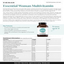 將圖片載入圖庫檢視器 Viridian 女性必需綜合維生素 植物膠囊 1 bottle
