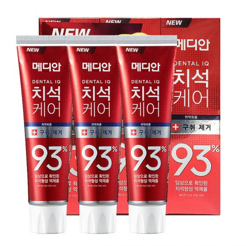 AMORE Median - 93% 強效淨白去垢牙膏 (紅色- 3件裝) 120g x3pcs