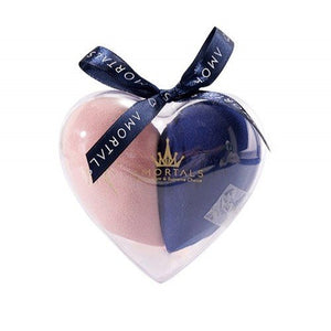 Amortals 爾木萄 心悅美妝蛋海棉套裝心形BB粉撲 (藍粉) 2pcs