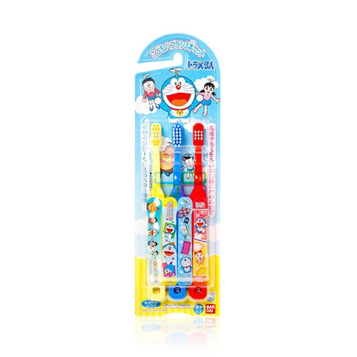 Bandai 萬代 多啦A夢圖案幼兒牙刷3支(3歲以上) 3pcs