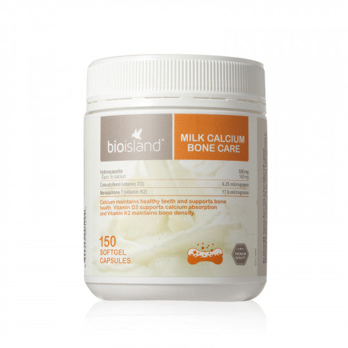 BIOISLAND 天然液體牛乳鈣骨健康膠囊 150 Capsules