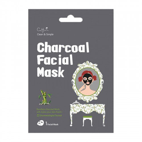 Cettua Clean & Simple Charcoal Facial Mask 12pcs
