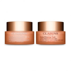 Clarins 嬌韻詩 煥顏緊緻日夜保養套組(Extra Firming Partners) 50ml+50ml