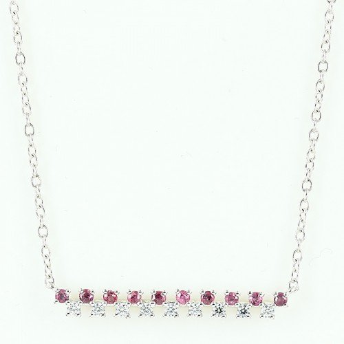 Coronet 冠玲瓏 SS925純銀鋯石直條項鍊 1pc