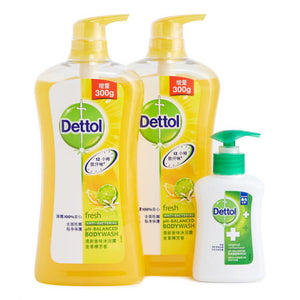 Dettol 滴露 沐浴露清新香味優惠裝 950克 x 2支 (送潔手液 150g) (950g x2) +150g