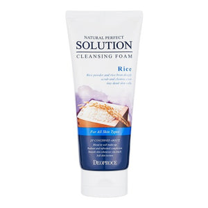 Deoproce Natural Perfect Solution Cleansing Foam (Rice) 170g