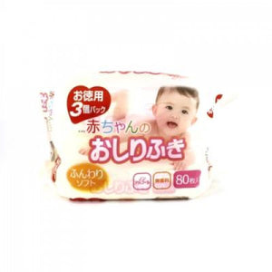 LEC 嬰兒柔軟濕紙巾 (80張x3包庄) (80pcs x 3packs)