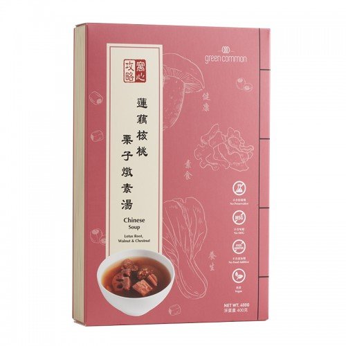 Green Common 蓮藕核桃栗子燉湯 400g