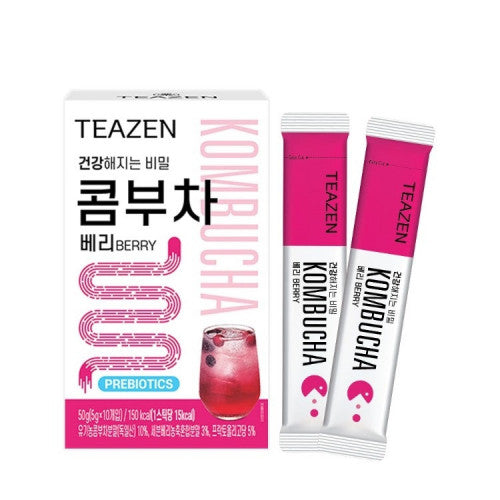 More Mall 一生良品精選 韓國Teazen 紅茶菌排毒瘦身茶(雜莓味) 5克x10包