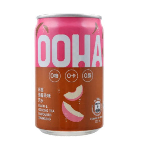 More Mall 一生良品精選 OOHA 汽水(白桃烏龍茶味 ) 200ml