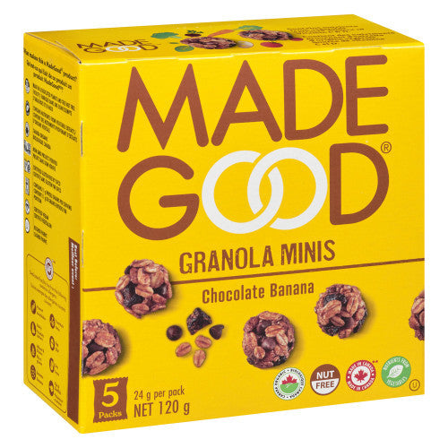 More Mall 一生良品精選 Madegood 有機朱古力香蕉雜錦穀物波波 24g x 5 packs