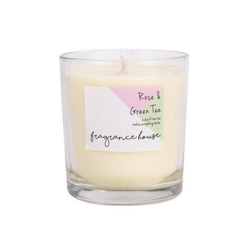 Fragrance House 香薰蠟燭 - 玫瑰與綠茶 150g