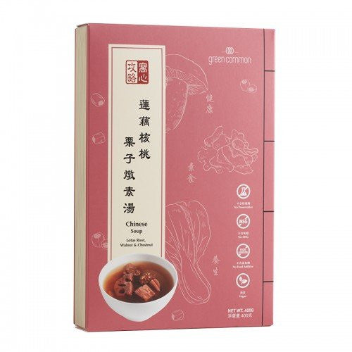 Green Common 蓮藕核桃栗子燉湯 400g