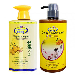 GINGER DE HAIR 琴葉生薑 琴葉生姜滋潤優惠套裝 [洗髮+沐浴] 1000ml