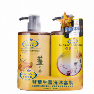 GINGER DE HAIR 琴葉生薑 琴葉生姜祛屑優惠套裝 [洗髮+沐浴] 1000ml