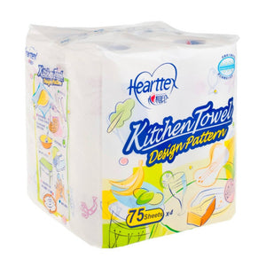 Hearttex 心相印 Hearttex 廚房萬用紙4卷裝 (75 Sheet) 75 sheet x4pcs