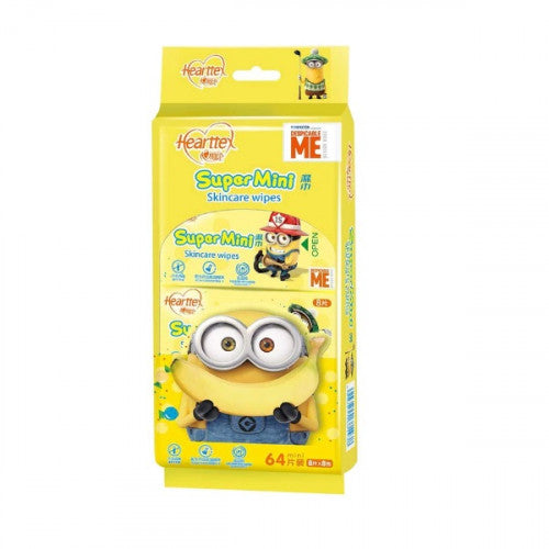 Hearttex 心相印 Minions 小黃人迷你濕紙巾掛裝 8片 x 8包 (64片庄) 8pcs x 8packs