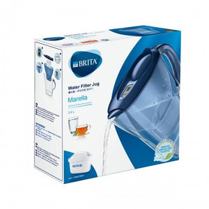 Homestuff BRITA - 【一壺七芯】Marella Cool 2.4L 濾水壺 (藍色) + MAXTRA+濾芯 (6件裝) 6pcs