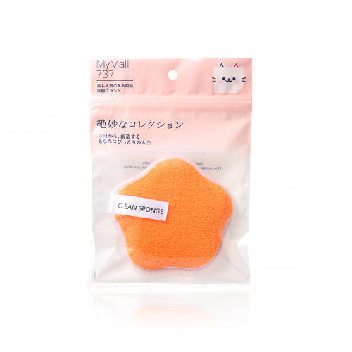 HORIZON BEAUTY Cleaning Sponge- Flower (Orange) 1pc