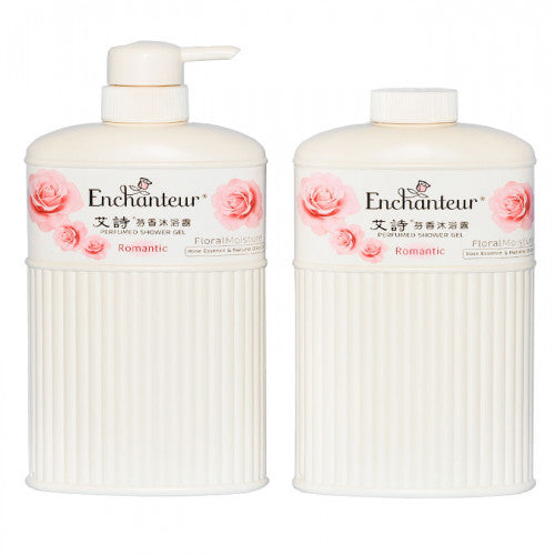 Enchanteur 艾詩 芬香沐浴露浪漫花香+補充庄 550ml x2