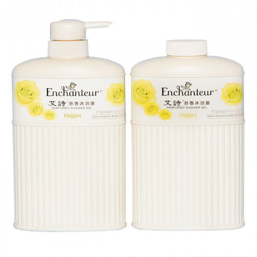 Enchanteur 艾詩 芬香沐浴露 (雅倩花香) +補充庄 550ml x2