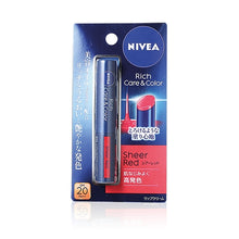 將圖片載入圖庫檢視器 Nivea 妮維雅 豐盈水潤顯色潤唇膏(Sheer Red)SPF20 2g
