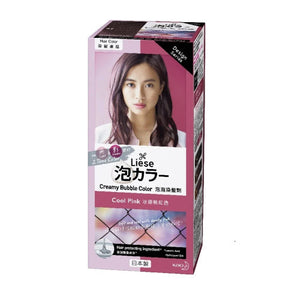 KAO 花王 Liese 泡泡染髮劑 - 冰感桃紅色 1box