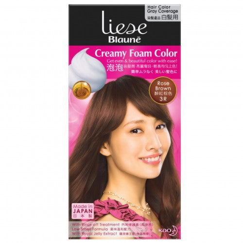 KAO 花王 Liese Blaune 泡泡染髮劑 #3R 醉紅棕色 1box