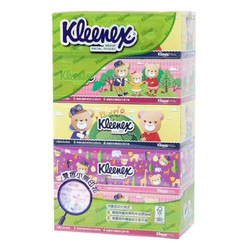 Kleenex 健力士 小熊印花紙巾(5盒裝) 5盒裝