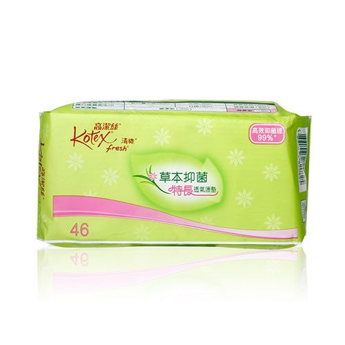 Kotex 高潔絲 草本抑菌特長透氣護墊 17.5cm 46pcs