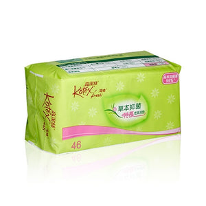 Kotex 高潔絲 草本抑菌特長透氣護墊 17.5cm 46pcs