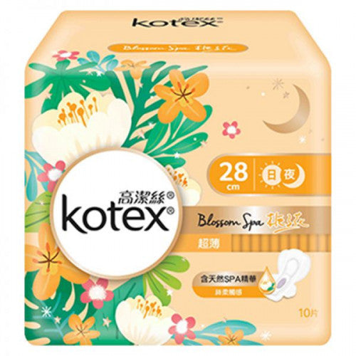 Kotex 高潔絲 Blossom Spa 梔子花超薄日/夜用28cm 10pcs