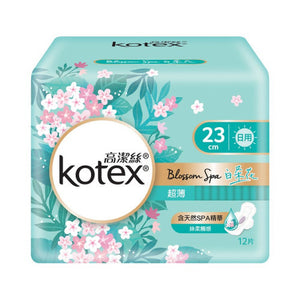 Kotex 高潔絲 Blossom Spa 白茶花超薄日用23cm 12pcs