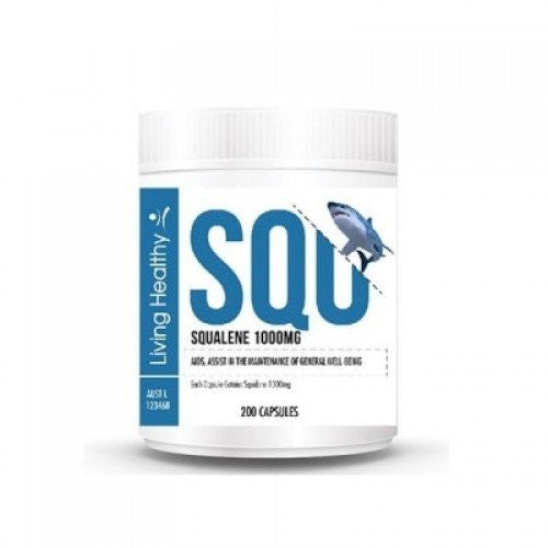 Living Healthy 高純淨角鯊烯精華1000mg 200 capsules