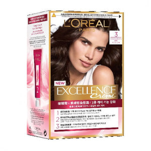 L'Oreal 歐萊雅 優媚霜 三重護髮染髮霜 (#3 深棕色) 1pc