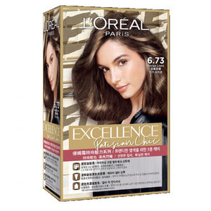 L'Oreal 歐萊雅 優媚霜 時尚魅力系列染髮霜 (#6.73 亞麻灰棕) 1pc