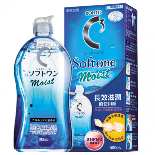 Rohto 樂敦 C3 Softone Moist 隱形眼鏡護理液 500ml