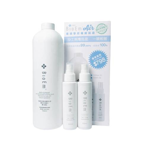 BIOEM 貝達安 1000ml 補充裝優惠套裝(BJS1200) + 家用噴霧100ml X2 1000ml +100ml X2