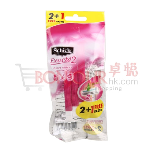 Schick 舒適 刀刨2+1-粉紅色 (可拋棄型) 3pcs