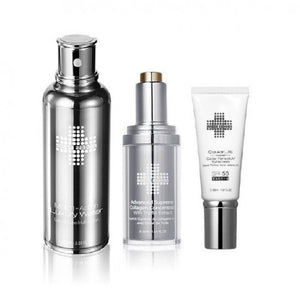 SUISSE REBORN Suisse Reborn Caviar Truffle Set  (LuxuryWater 100ml +TruffleExtract 30ml+SunscreenSPF50 50ml+銀白高筒袋x1) 100ml+30ml+50ml